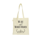 Le totebag qui booste les femmes et affirme que nous sommes toutes des Wonder Women, en coton bio certifié GOTS.