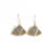 Boucles d’oreilles Triangles Piñatex Doré et Argenté