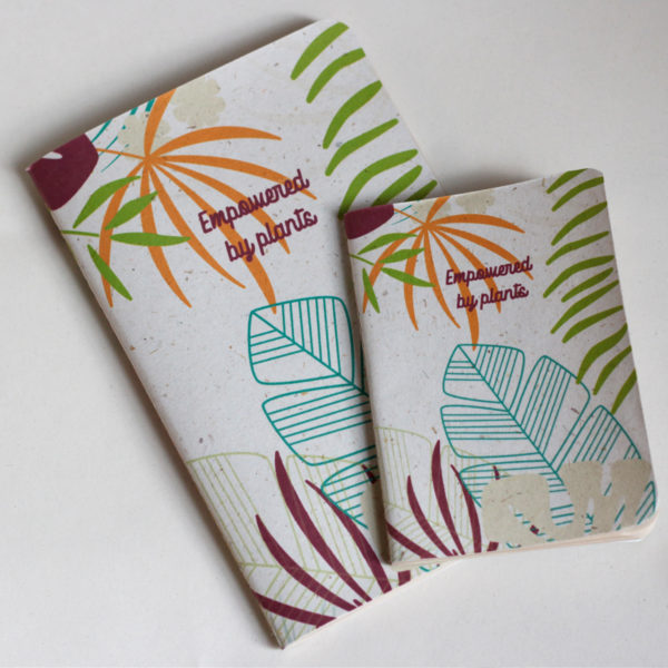 Recycled banana leaf notebooks tropical