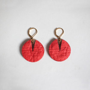 Boucles d'oreilles Bella Rouge Paprika