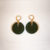 Boucles d&rsquo;oreilles Bella Vert Cactus
