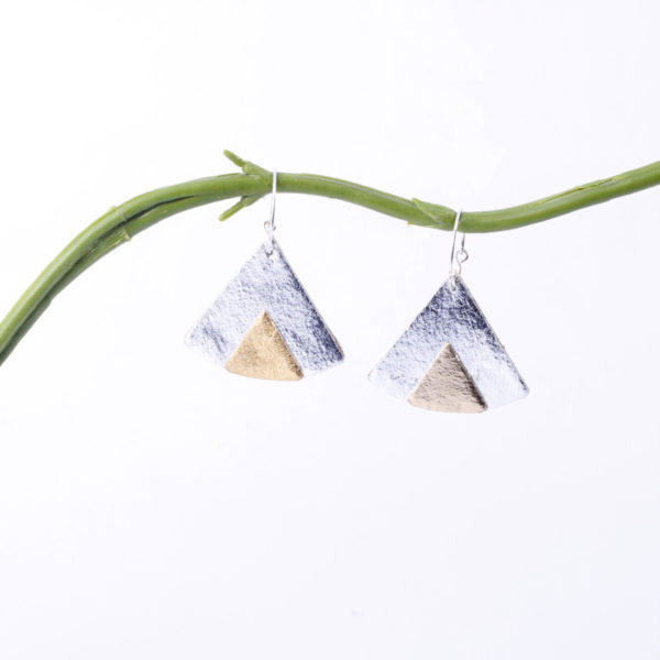 Créoles Ethnic Piñatex Argenté & Doré