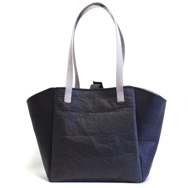 Sac Cabas Leymah en Piñatex Noir Liège